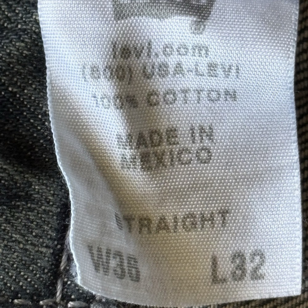 Levis Redwire DLX Straight Leg Jeans Mens 36x32 Blue Denim Y2K Tech Carpenter - Picture 2 of 15
